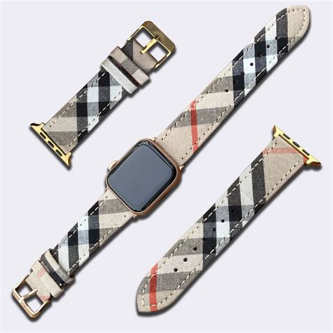 burberry watch strap replacement|authentic burberry apple watch band.